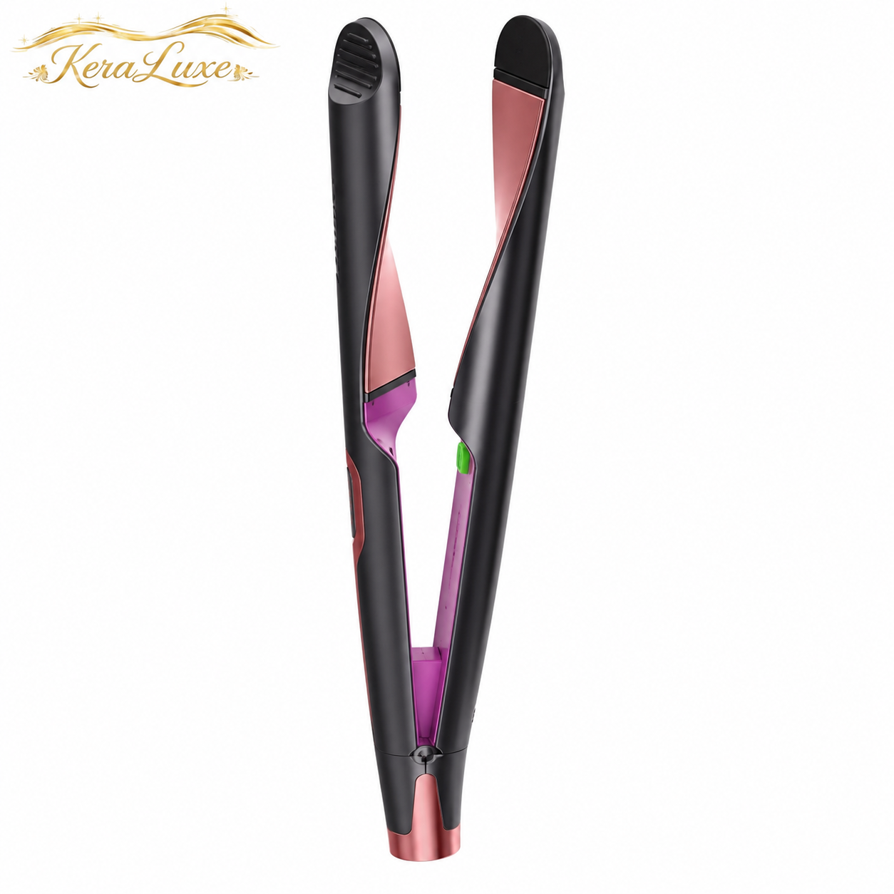 KeraLuxe™ Angenil Pro – 2-in-1 Ionic Straightener & Curler